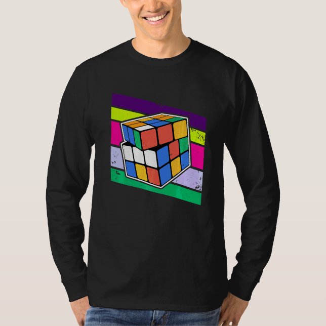Speed Cubing Puzzle T-Shirt (Front)