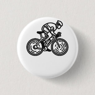 speed cyclist 1 inch round button