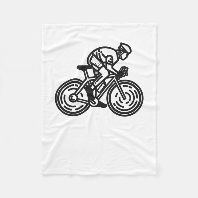 speed cyclist fleece blanket (Front)