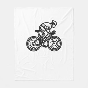 speed cyclist fleece blanket