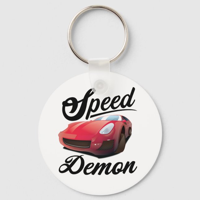 Speed Demon Keychain (Front)
