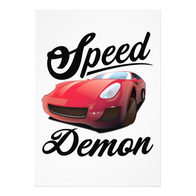 Speed Demon Photo Print (Front)