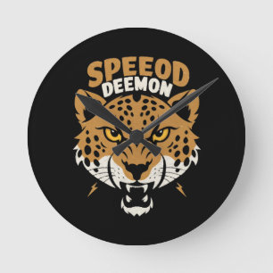 Speed Demon Round Clock