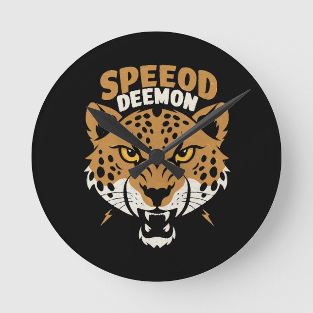 Speed Demon Round Clock (Front)