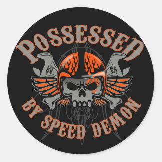 Speed Demon Toolbox Classic Round Sticker