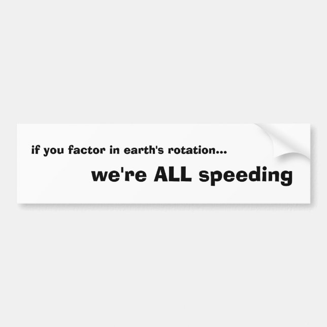 speed demons bumper sticker (Front)