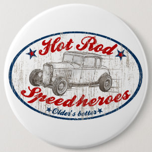 Speed heroes 6 inch round button