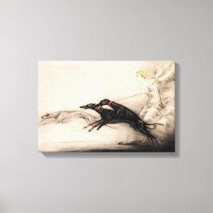 Speed II, Vitesse, 1933 by Louis Icart Canvas Print