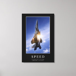 Speed: Inspirational Quote 1 Canvas Print