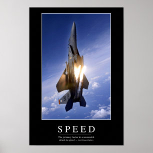 Speed: Inspirational Quote 1 Poster