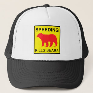 SPEED KILLS BEARS.ai Trucker Hat