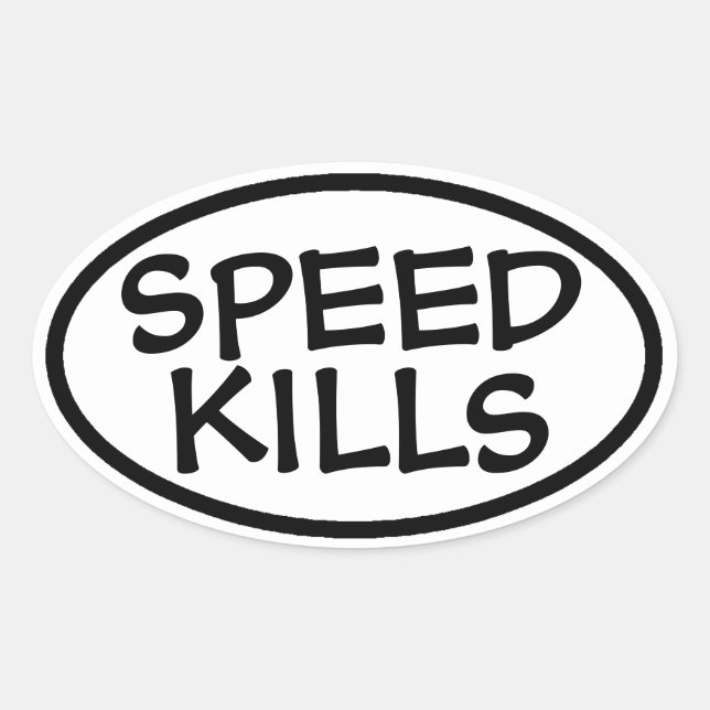 Speed Kills Car Stickers (Front)
