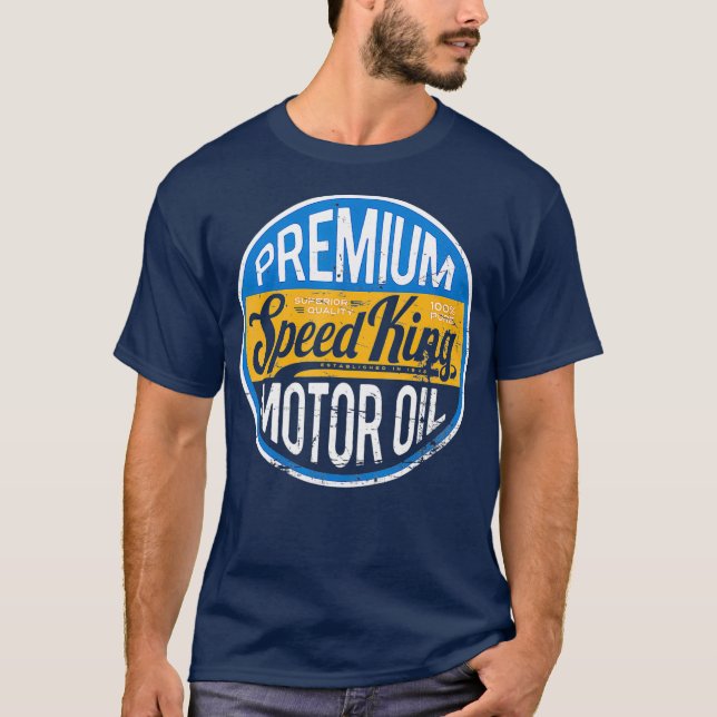 Speed Kings Motor Oil  distressed shirts women (Front)