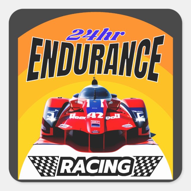 Speed Legends: 24h Endurance Racer Square Sticker (Front)
