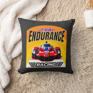 Speed Legends: 24h Endurance Racer Throw Pillow