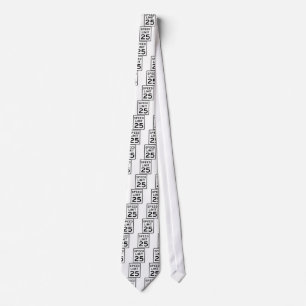 Speed Limit 25 Street Sign Tie