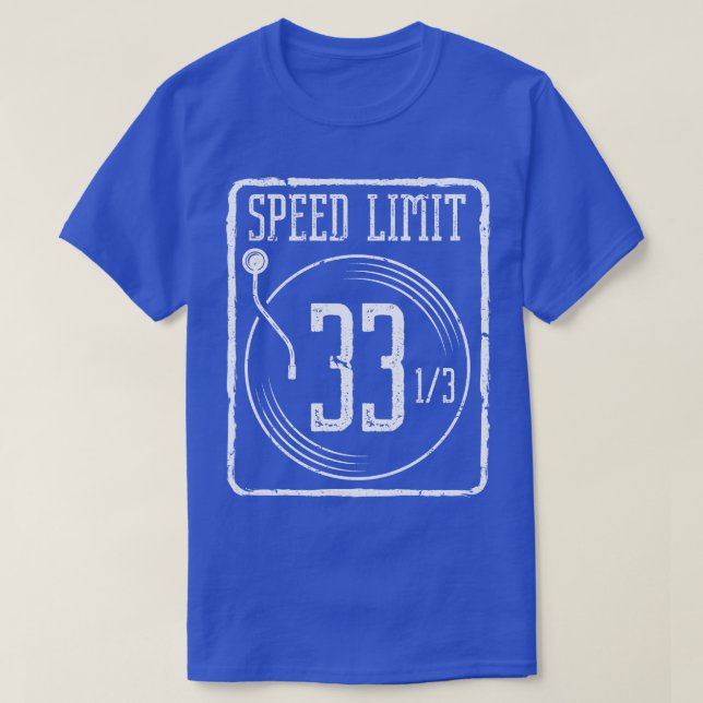 Speed Limit 33 Vinyl Record T-Shirt (Design Front)