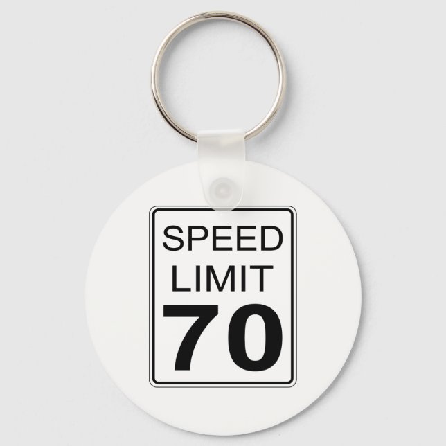 Speed Limit Keychain (Front)