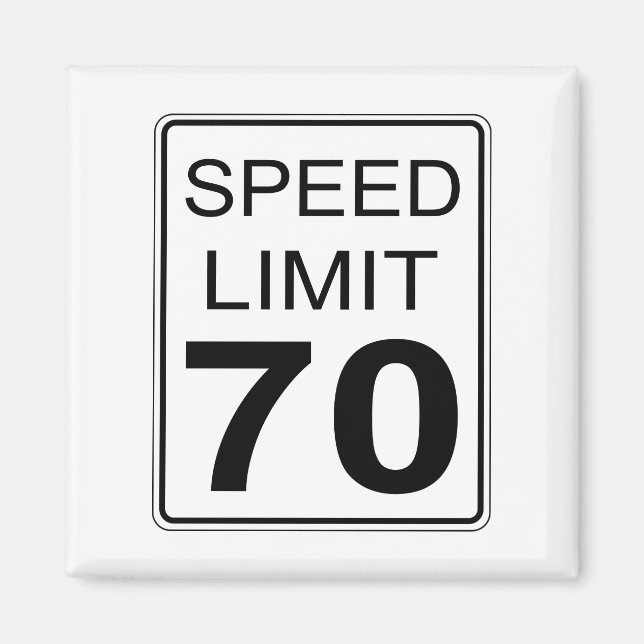 Speed Limit Magnet (Front)