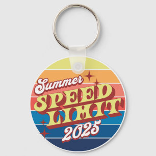 Speed Limit Summer 2025 Sunset Keychain
