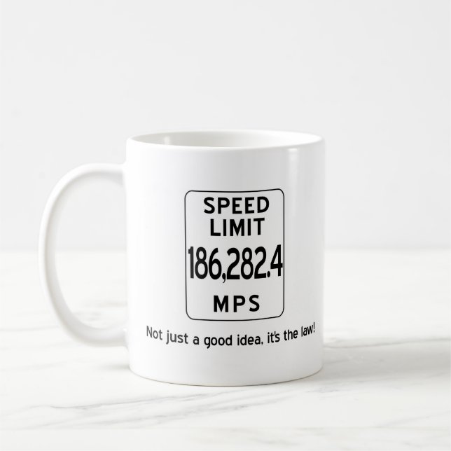Speed of light mug (Left)