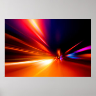 speed on night roadabstract,background,motion,blur poster