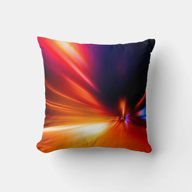 speed on night roadabstract,background,motion,blur throw pillow (Front)