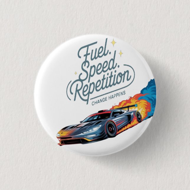 Speed Power 1 Inch Round Button (Front)