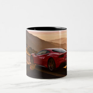 SPEED RACING CAR Two-Tone COFFEE MUG
