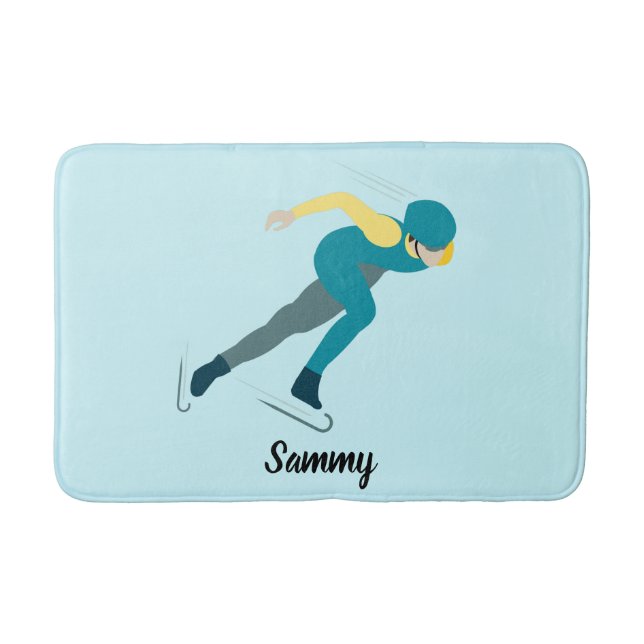 Speed Skating Bath Mat (Front)