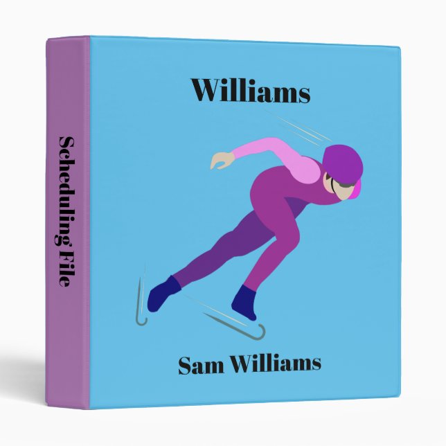 Speed Skating Binder (Front/Spine)