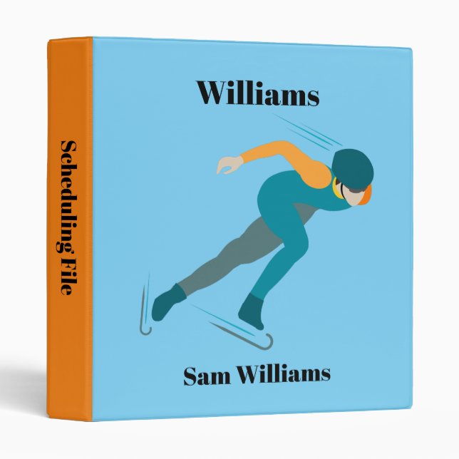 Speed Skating Binder (Front/Spine)