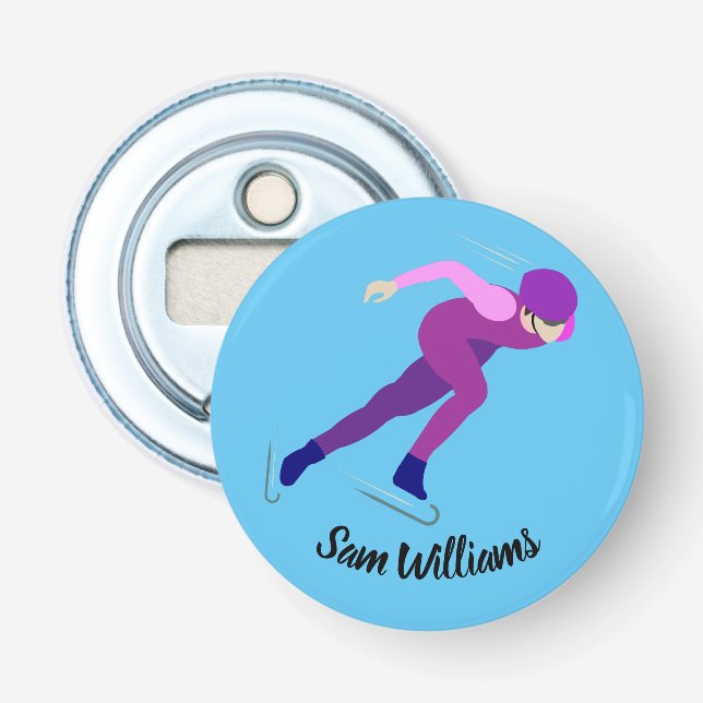 Speed Skating Bottle Opener (Front)