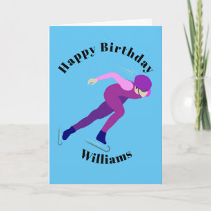 Speed Skating Card