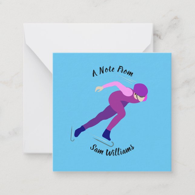 Speed Skating Card (Front)