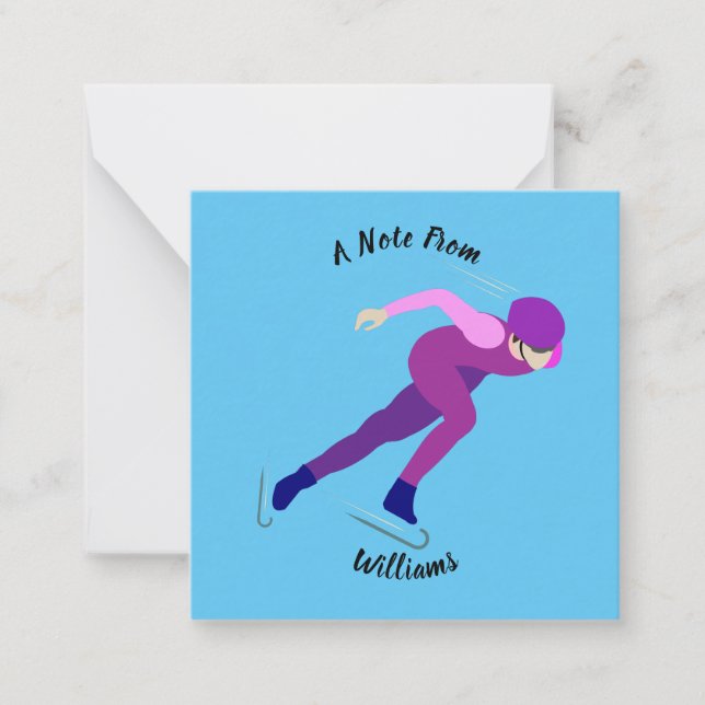 Speed Skating Card (Front)