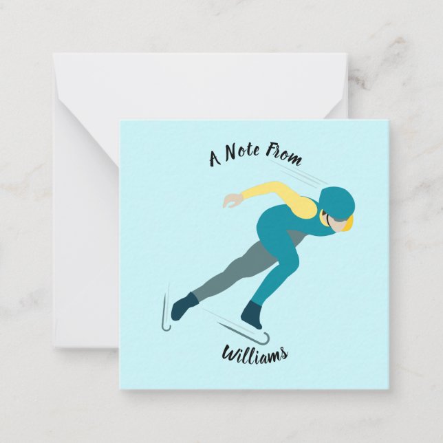 Speed Skating Card (Front)