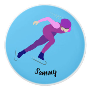 Speed Skating Ceramic Knob