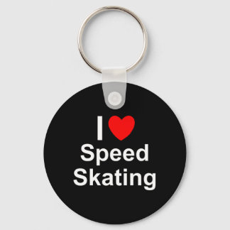 Speed Skating Keychain