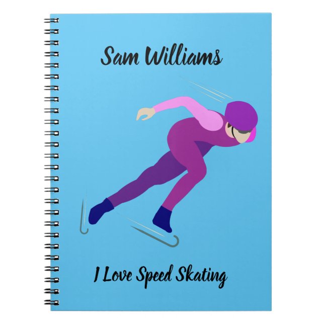 Speed Skating Notebook (Front)