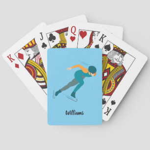 Speed Skating Playing Cards