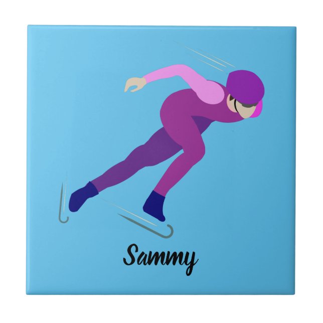 Speed Skating Tile (Front)