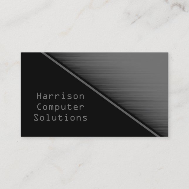 Speed Texture Business Card, Grey Business Card (Front)