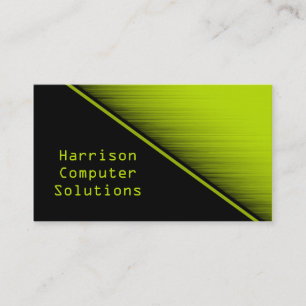 Speed Texture Business Card, Neon Green Card