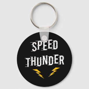 Speed Thunder Racing Lightning Keychain
