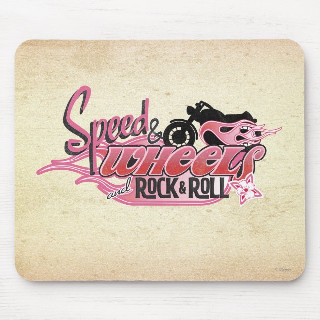 Speed & Wheels and Rock & Roll Mouse Pad (Front)