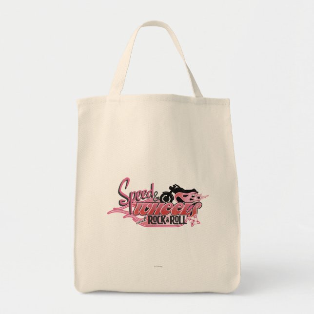 Speed & Wheels and Rock & Roll Tote Bag (Front)