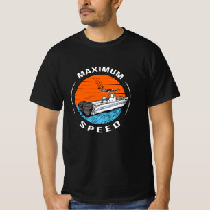 Speedboat Racing Boat Motorboat Captain T-Shirt