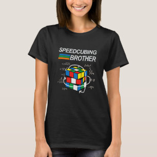 Speedcubing Brother Competitive Puzzle Speedcubing T-Shirt