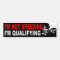 SPEEDING CAR FUNNY BUMPER STICKER